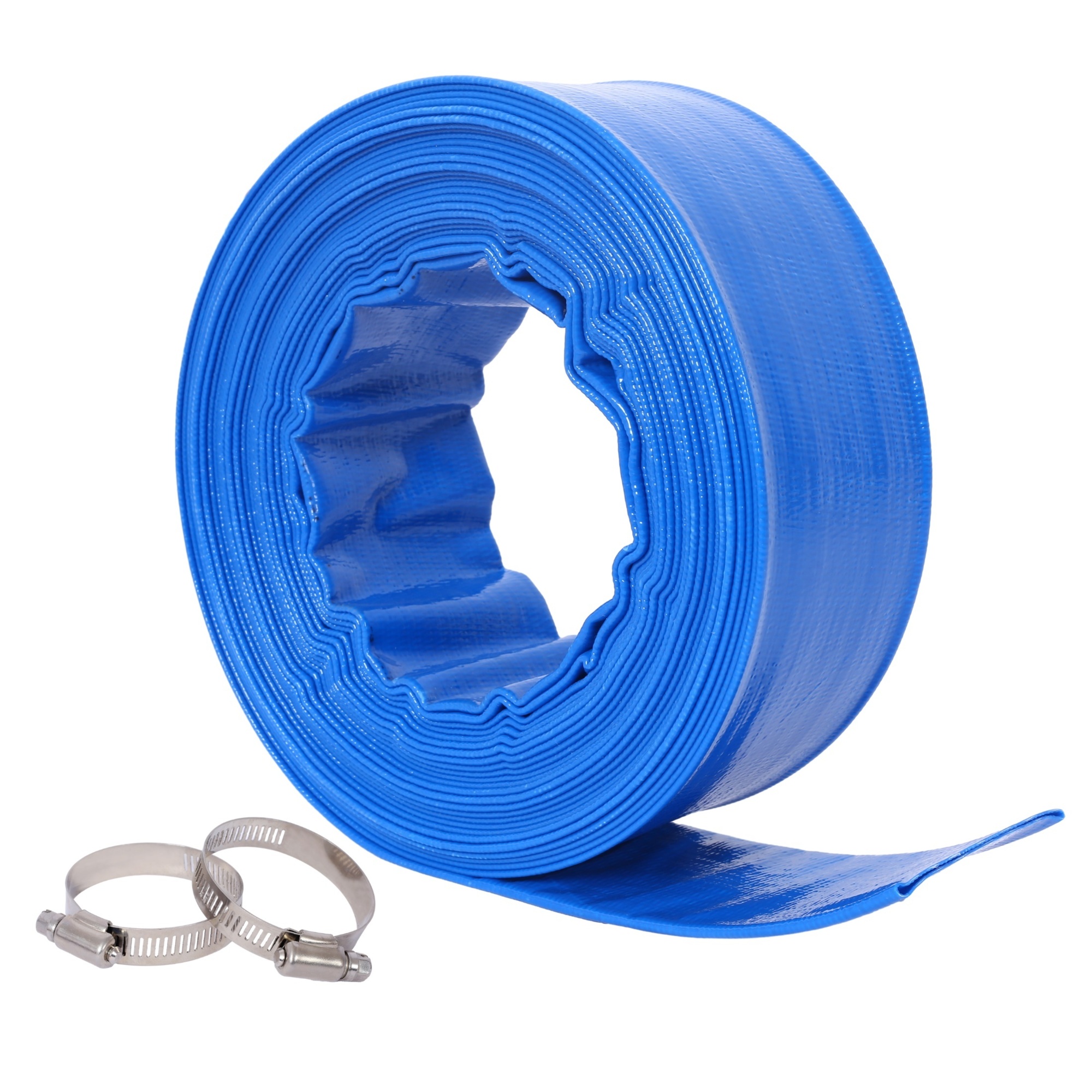 Progreen Water Discharge Hose — 1.5in. x 50ft., Reinforced, 90 PSI, Model# BAC-W465P203177